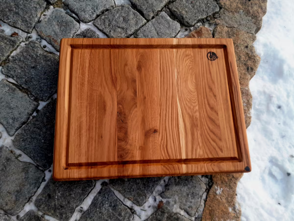 Dubové steakové prkno "RUSTIK"